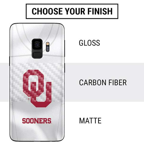 University of Oklahoma White Jersey Galaxy S9 Skin